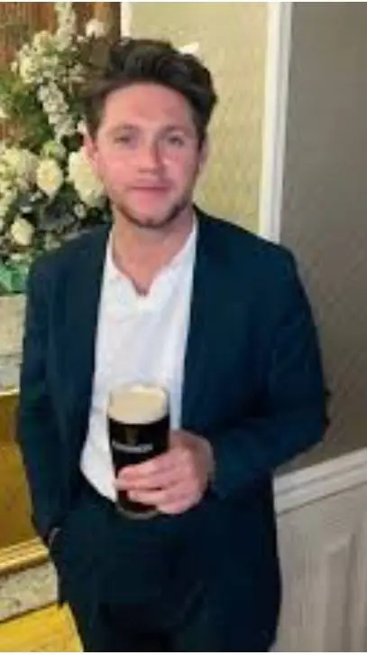 ai character: Niall Horan  background