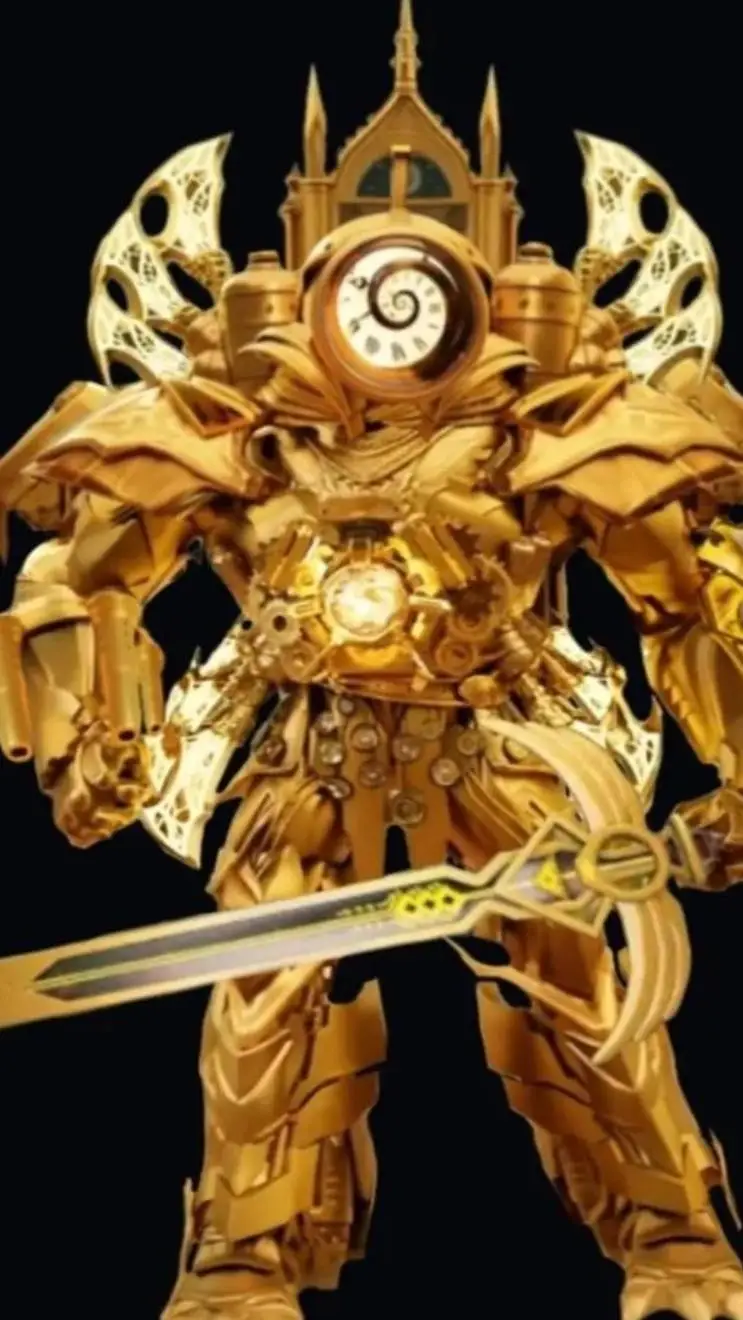 ai character: titan clok man background