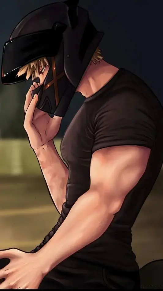 ai character: Bakugo🖤🧡💥 background
