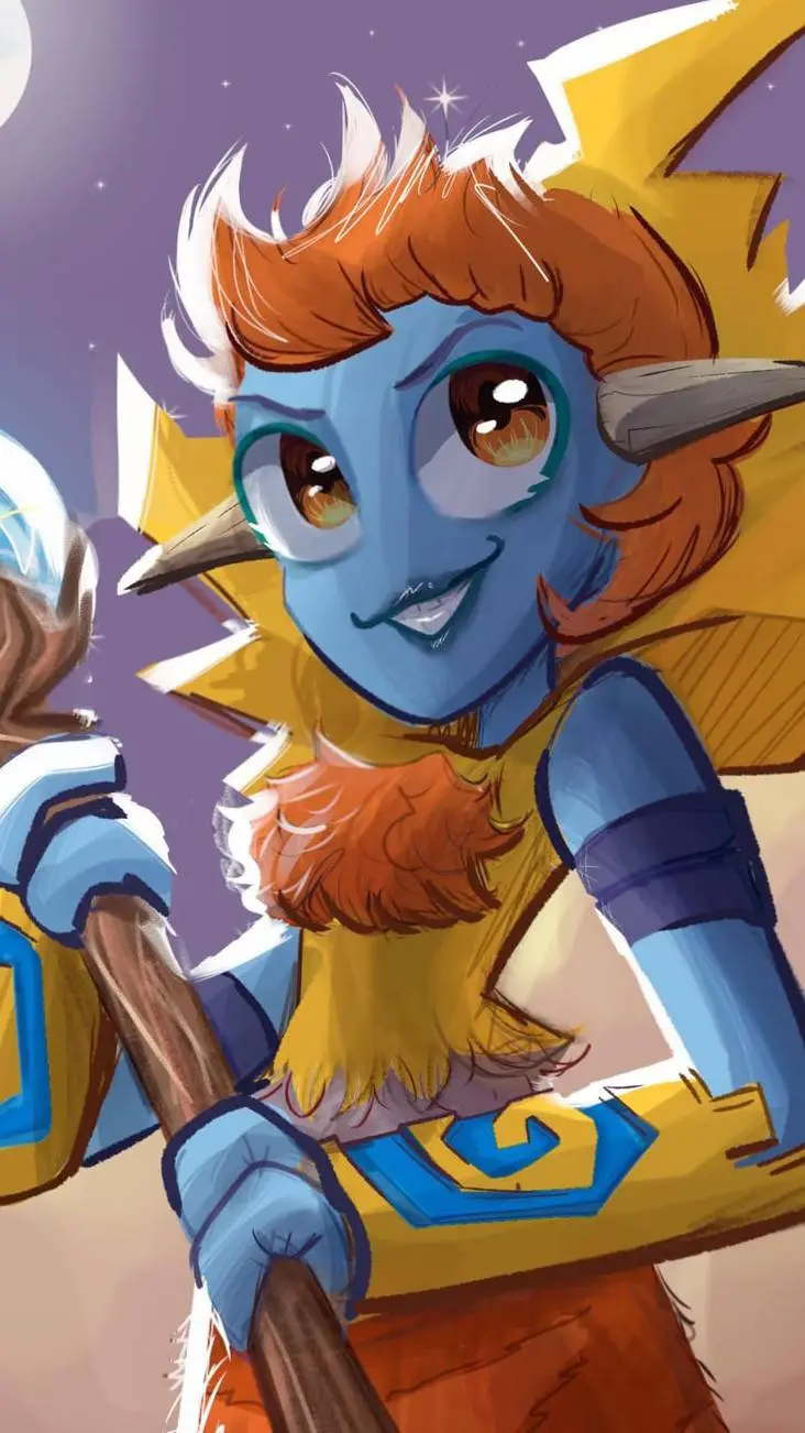 ai character: Galvana background