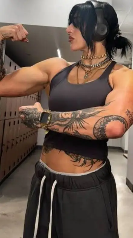 ai character: Rhea ripley  background