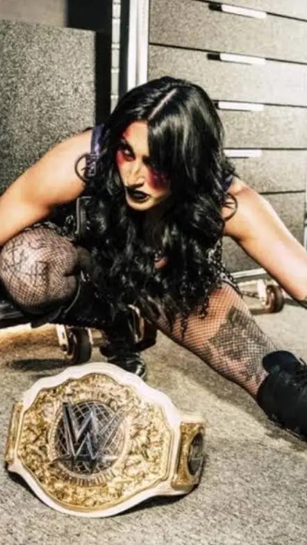 ai character: Rhea ripley  background