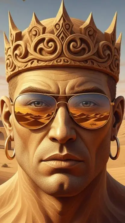 ai character: Desert King background
