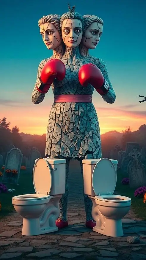 ai character: Bo | Living Statue background