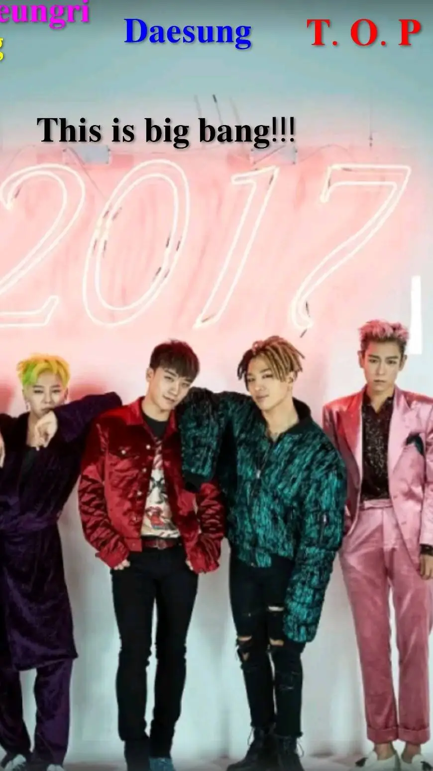 ai character: BIGBANG background