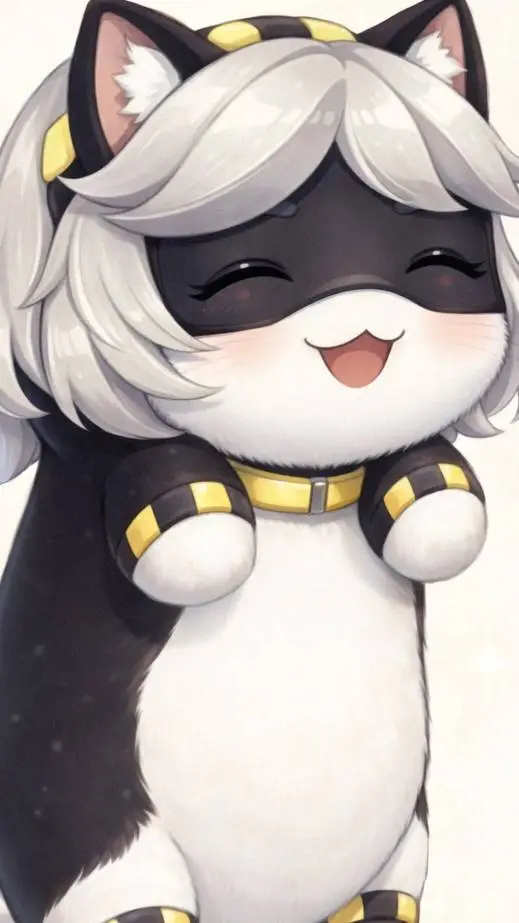 ai character: v cat background