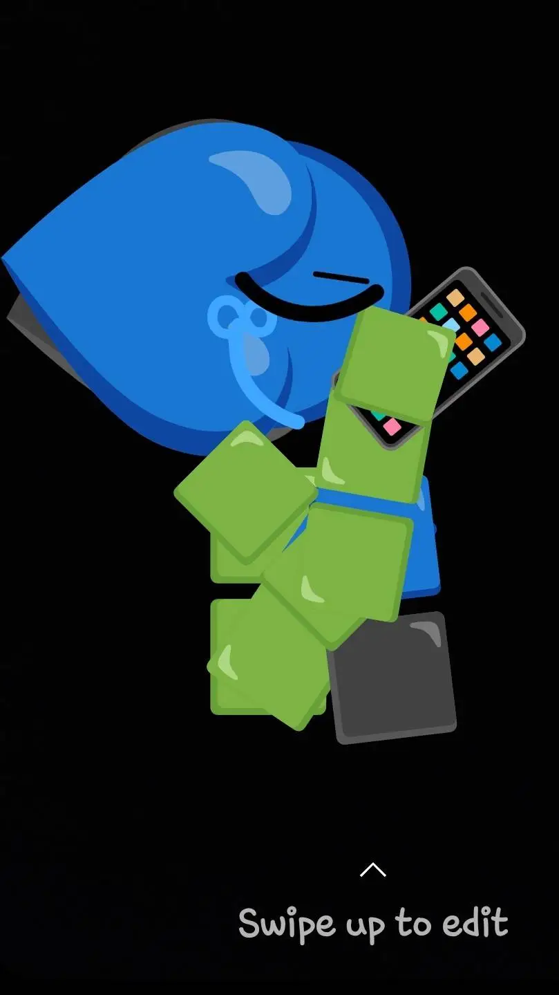 ai character: depressed  bluey  background