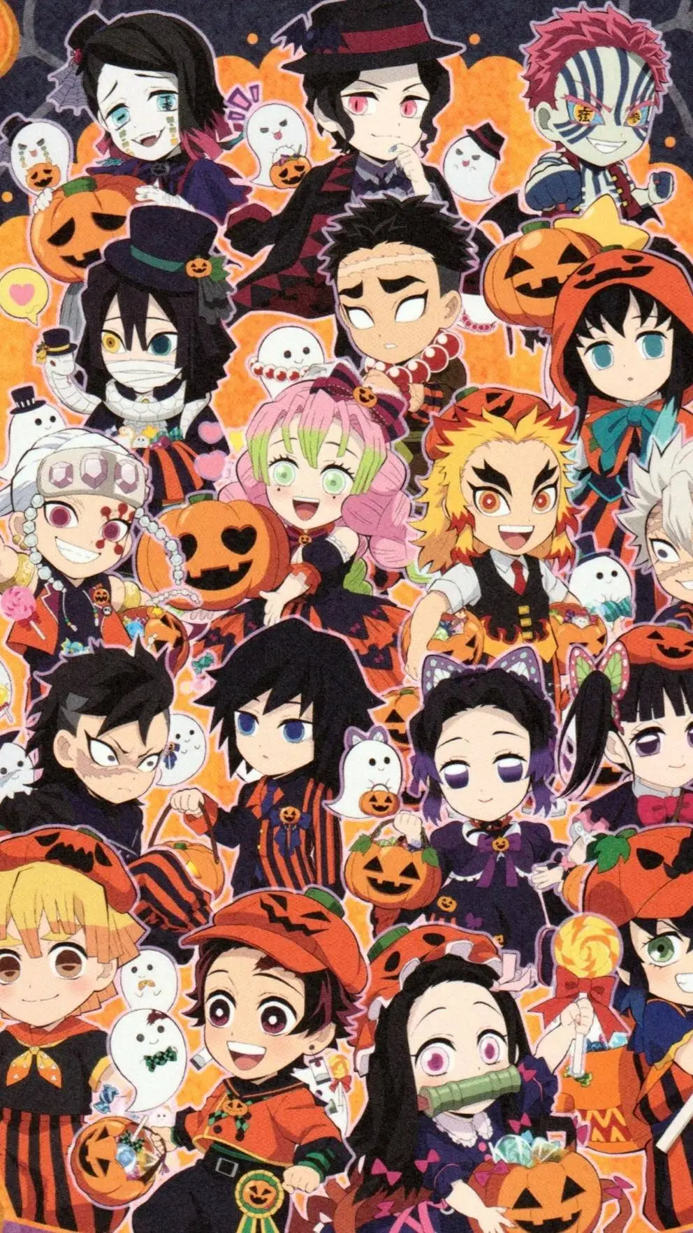 ai character: 🎃 Kny party 🎃 background