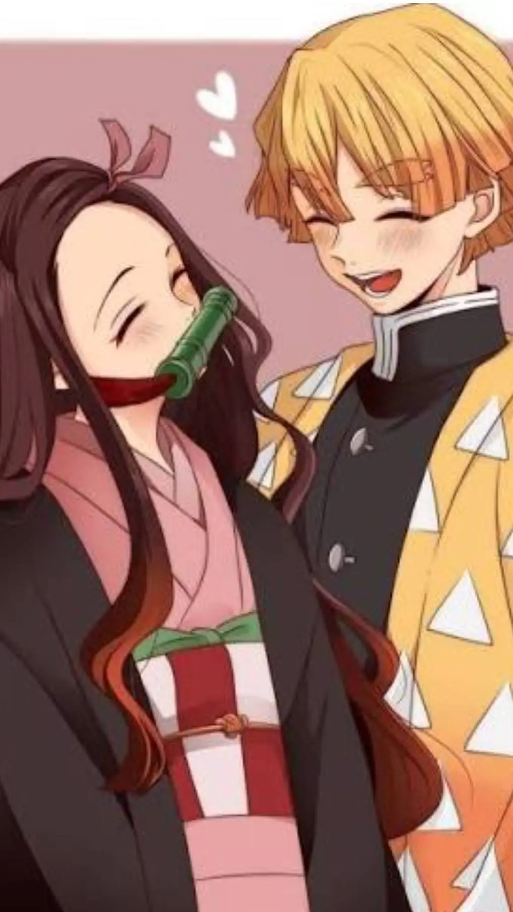 ai character: Zenitsu × nezuko  background