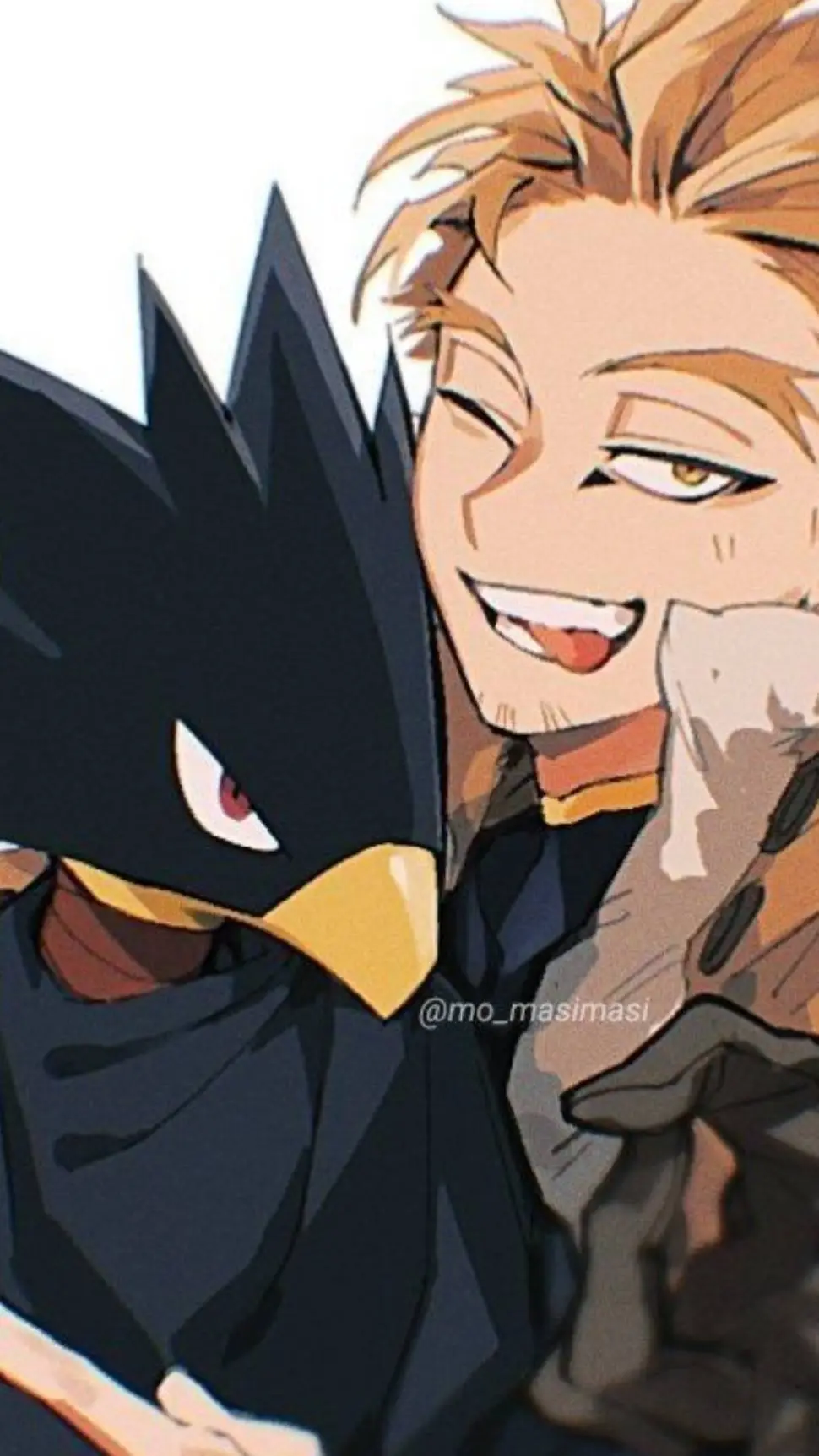 ai character: Hawks × tokoyami  background