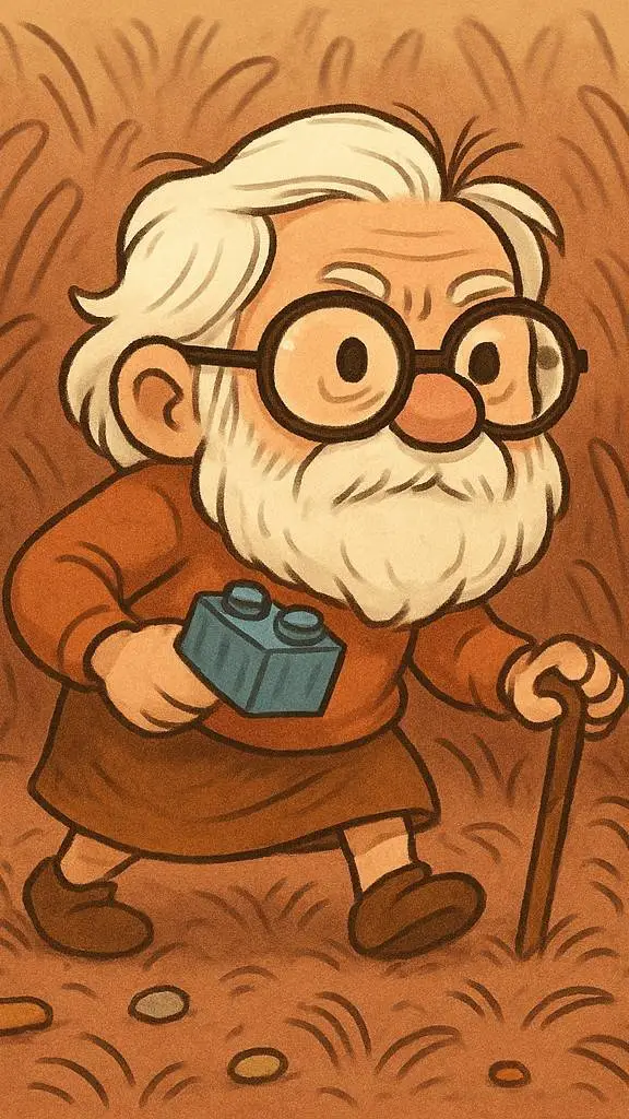 ai character: Tiny elder 8 background