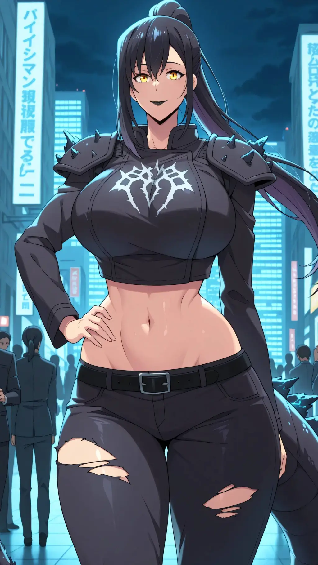 ai character: Jin-ah Zilla background