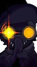 ai character: monotone background