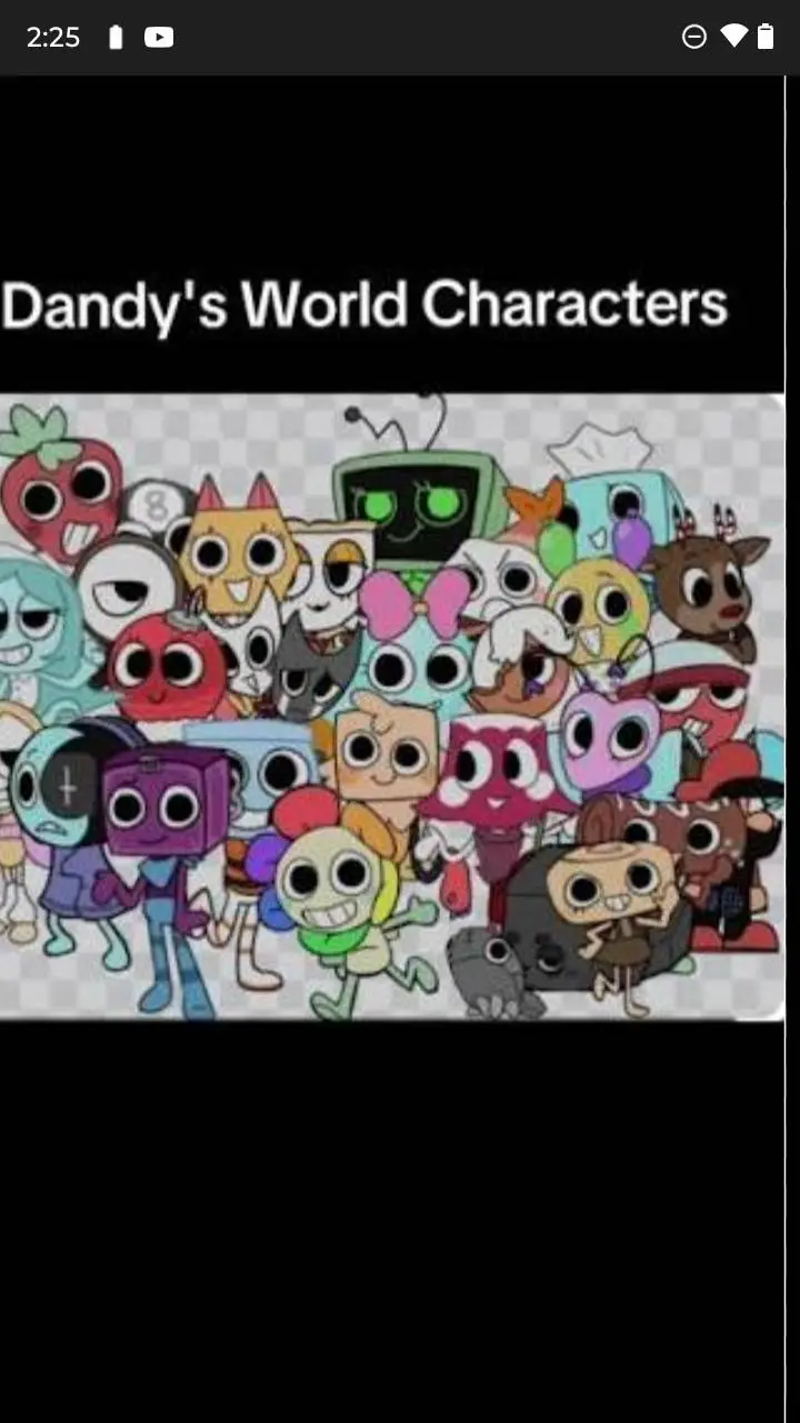 ai character: Dandys world background