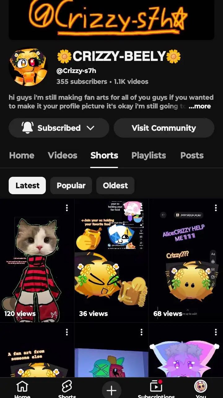 ai character: Crizzy-s7h background