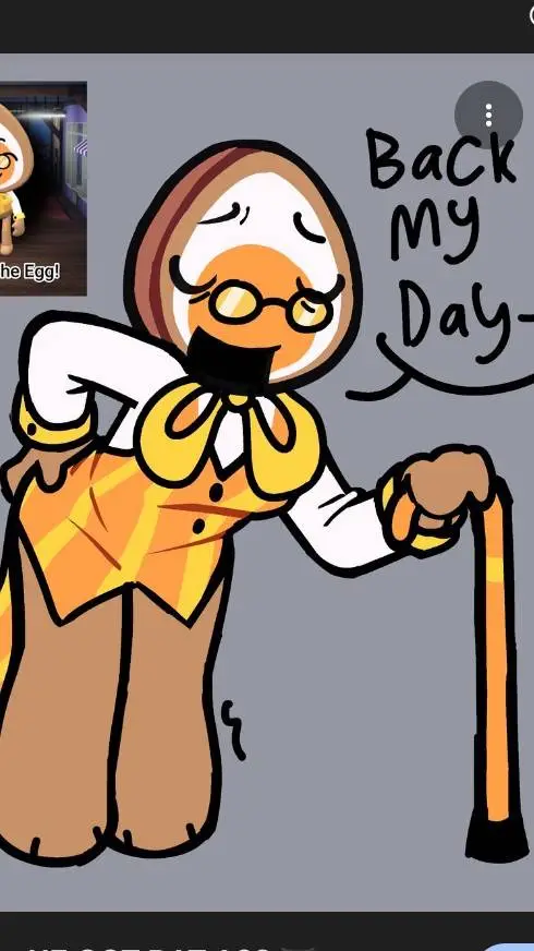 ai character: Eggson the egg background