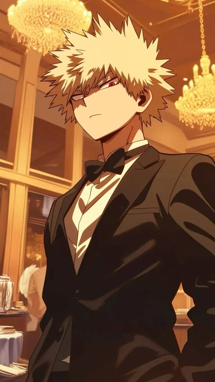 ai character: Katsuki Bakugo  background