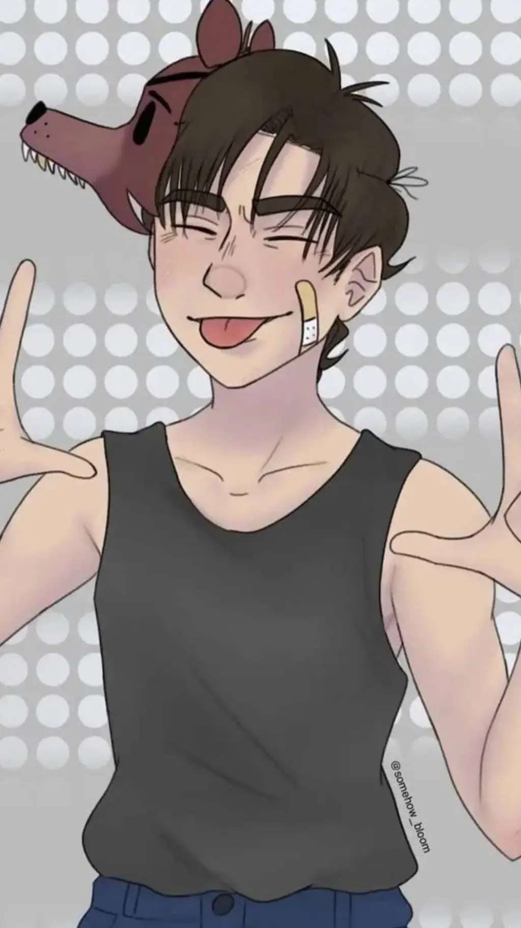 ai character: michael Afton  background