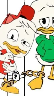 ai character: Huey Louie  background