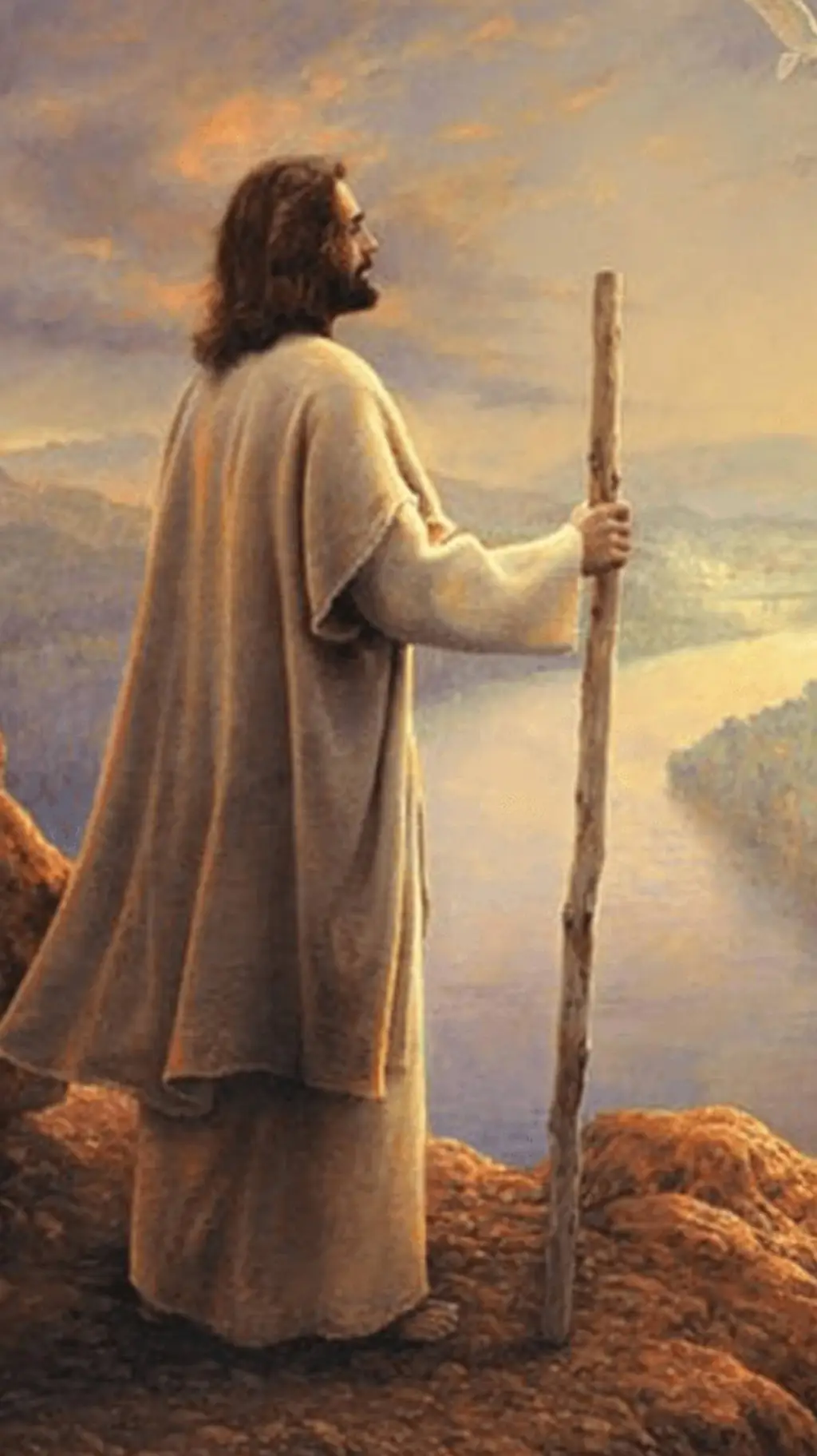 ai character: jesus background