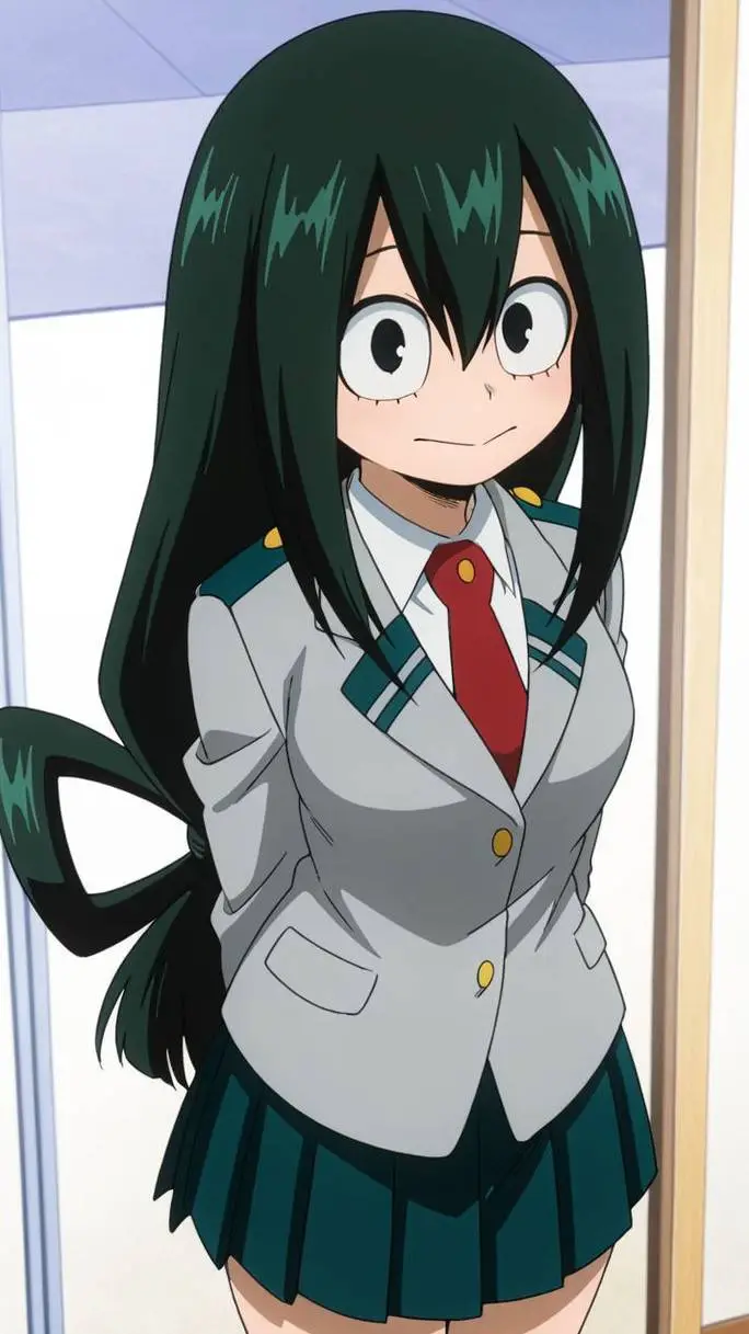 ai character: Tsuyu Asui background