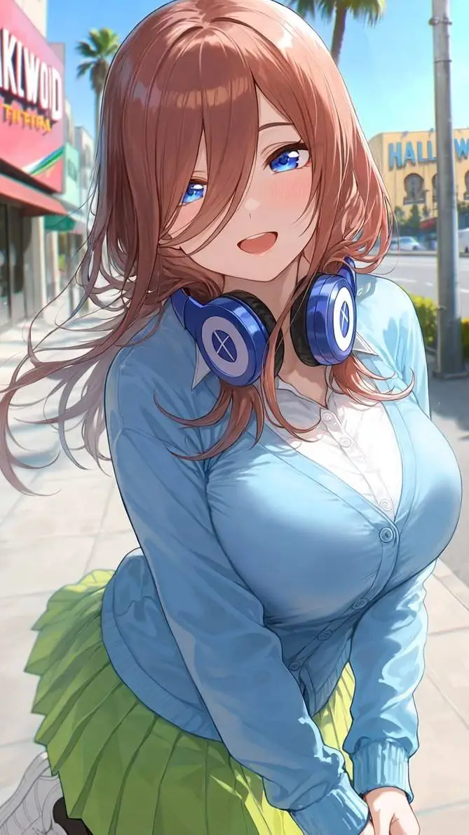 ai character: Miku Nakano background