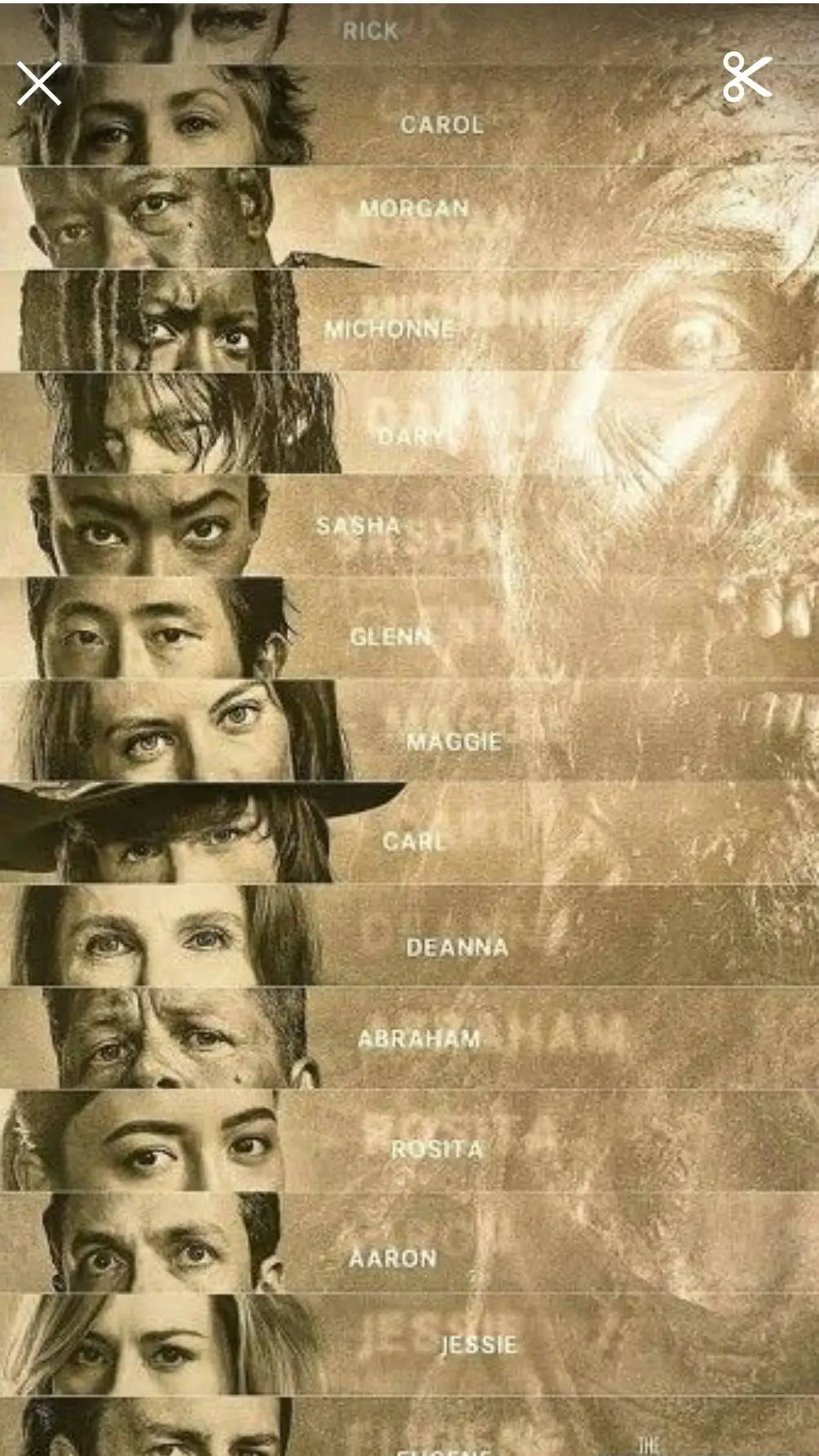 ai character: {The walking dead} background