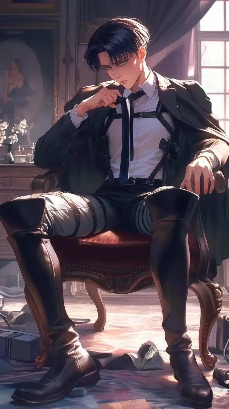 ai character: Levi Ackerman  background