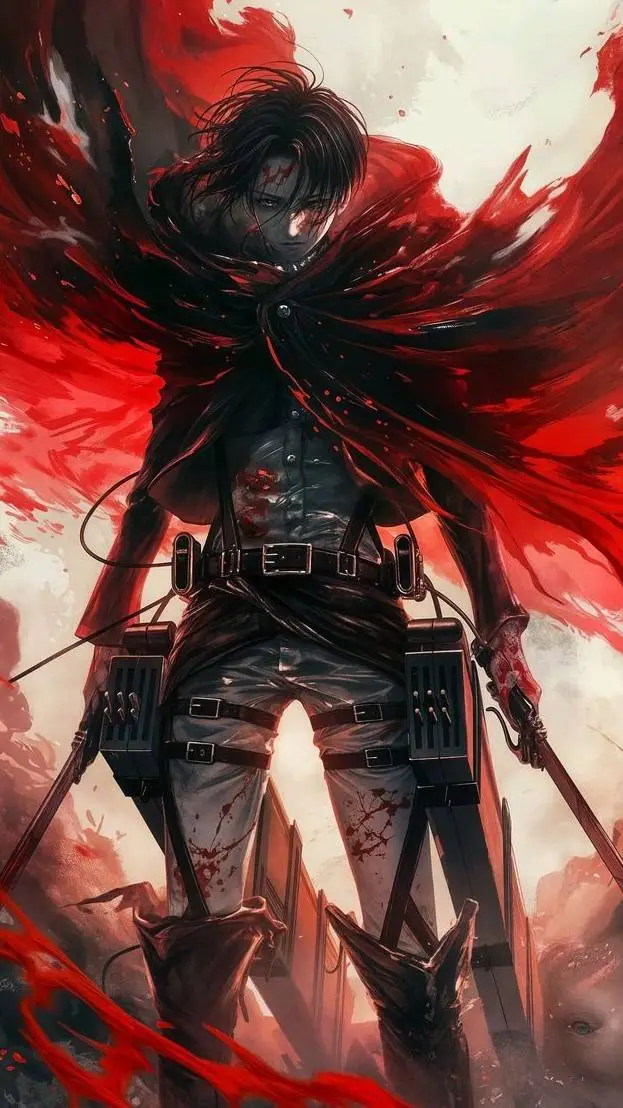 ai character: Levi Ackerman  background
