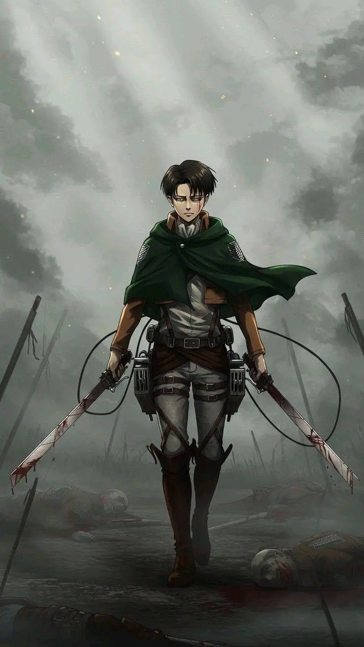 ai character: LEVI ACKERMAN  background