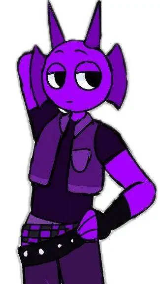 ai character: Durple background