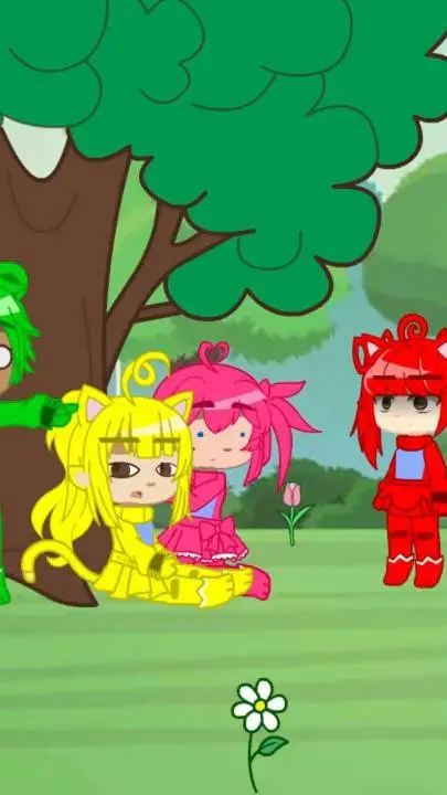 ai character: animals teletubbie background