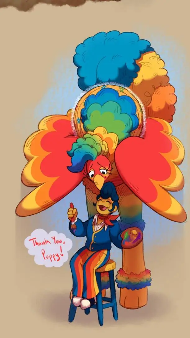 ai character: Poppy Partridge background
