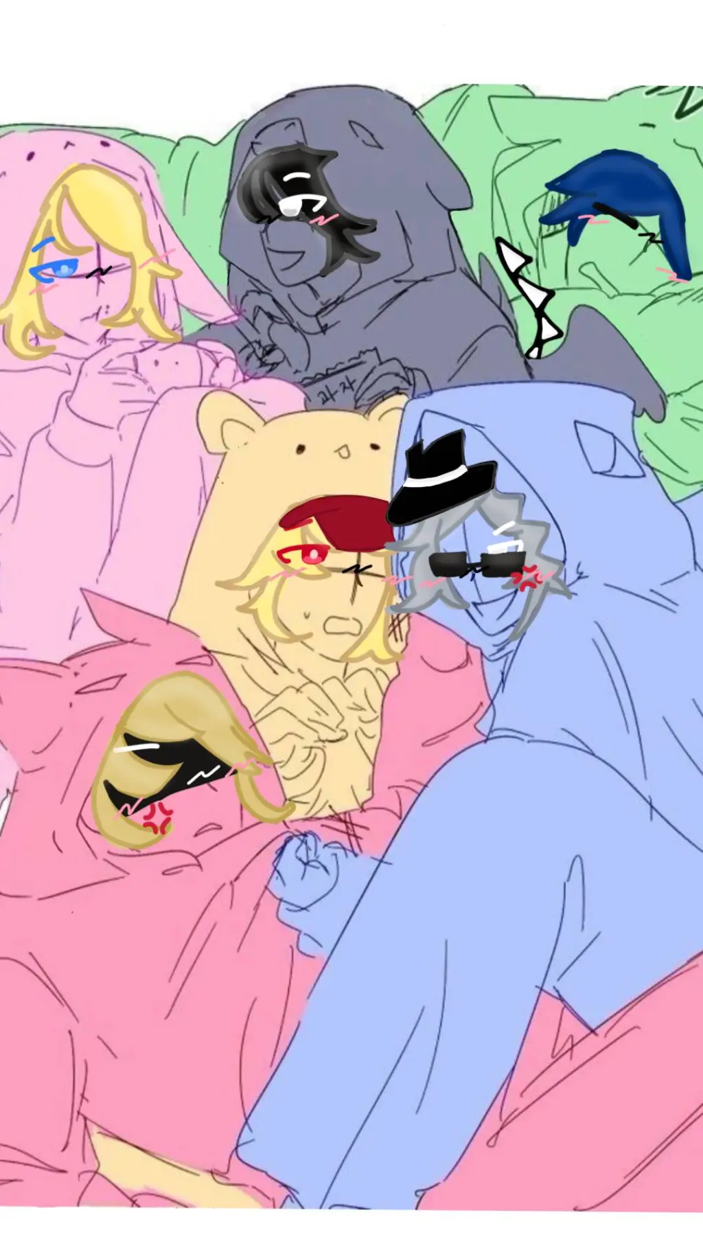 ai character: Forsaken sleepover background