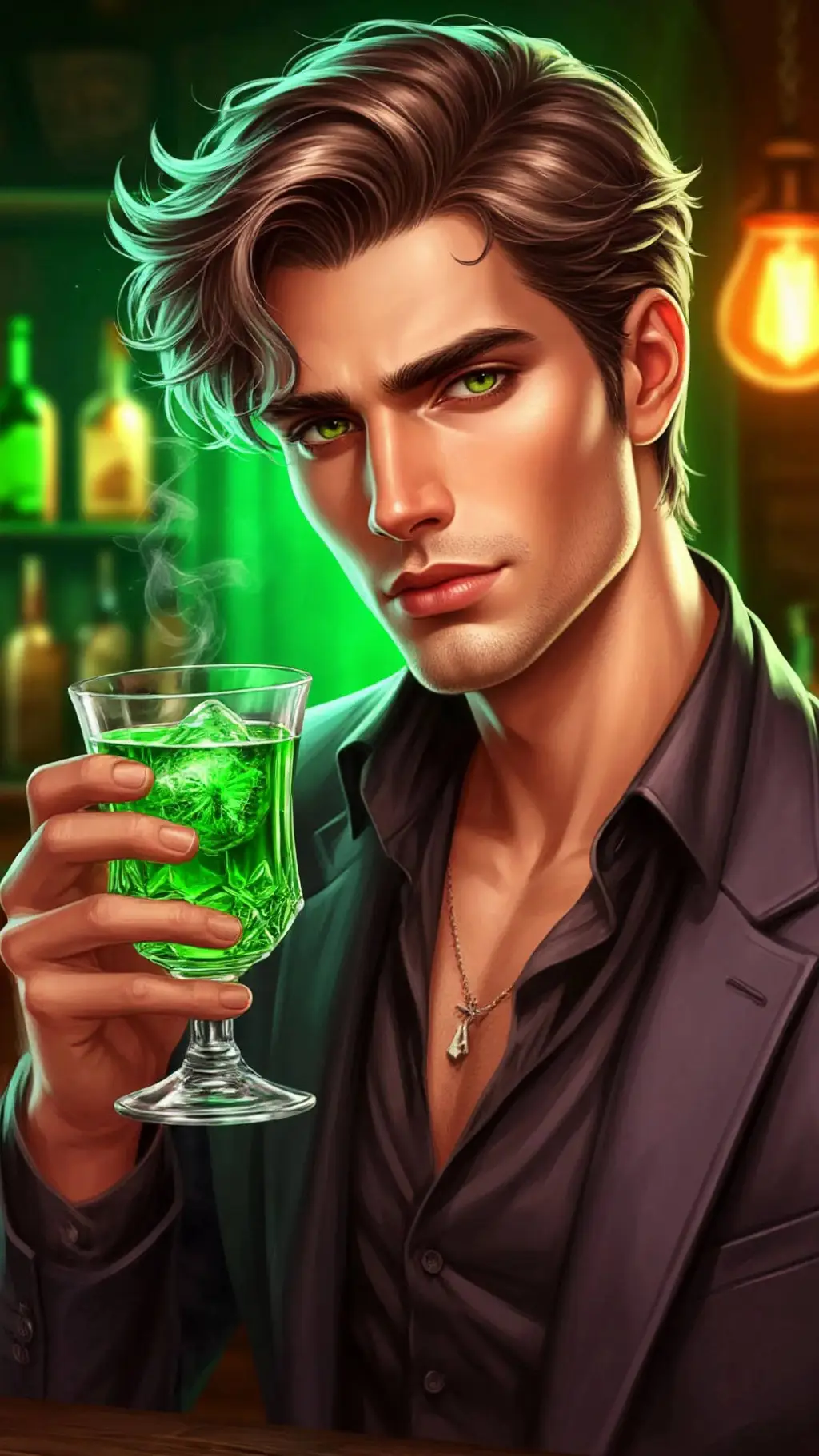 ai character: Элэй background