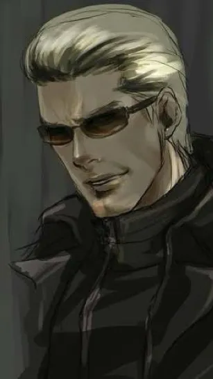 ai character: 🤍🔪wesker🔪🤍 background