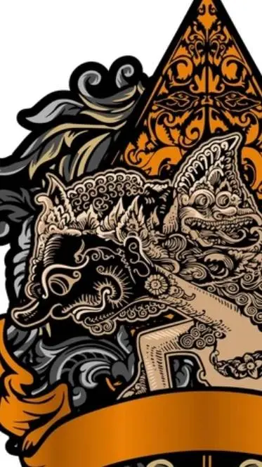 ai character: wayang kulit  background