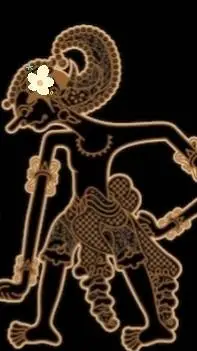 ai character: wayang kulit background