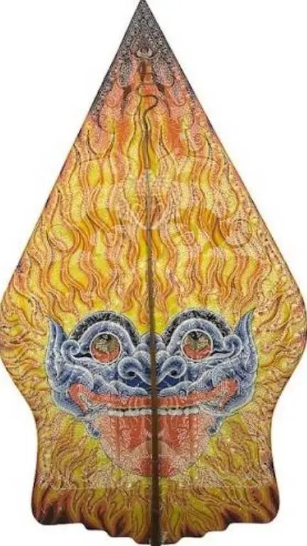 ai character: wayang wayang tak  background