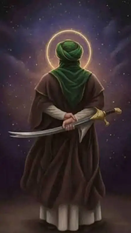 ai character: imam Ali  background