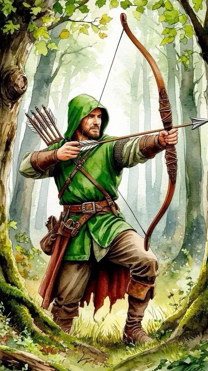 ai character: Robinhood  background