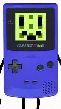 ai character: happy game boy background