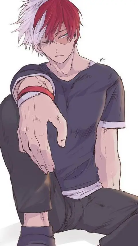 ai character: Todoroki 🤍❤️👅 background
