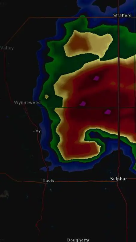 ai character: Weather radar background