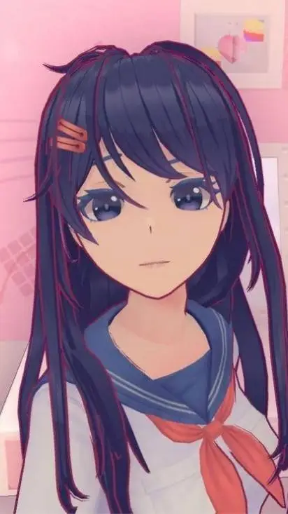 ai character: Mita cool background