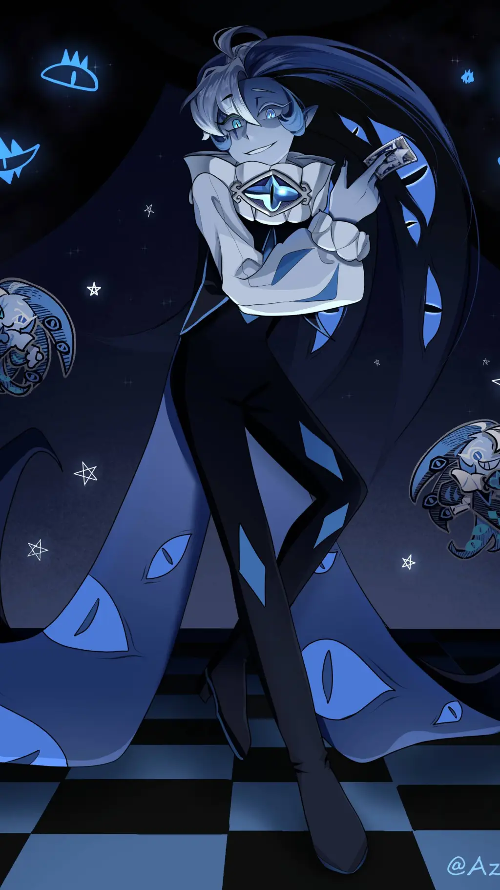 ai character: Shadow Milk Cookie background