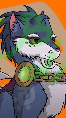 ai character: 🐺 Greely 🐺 background