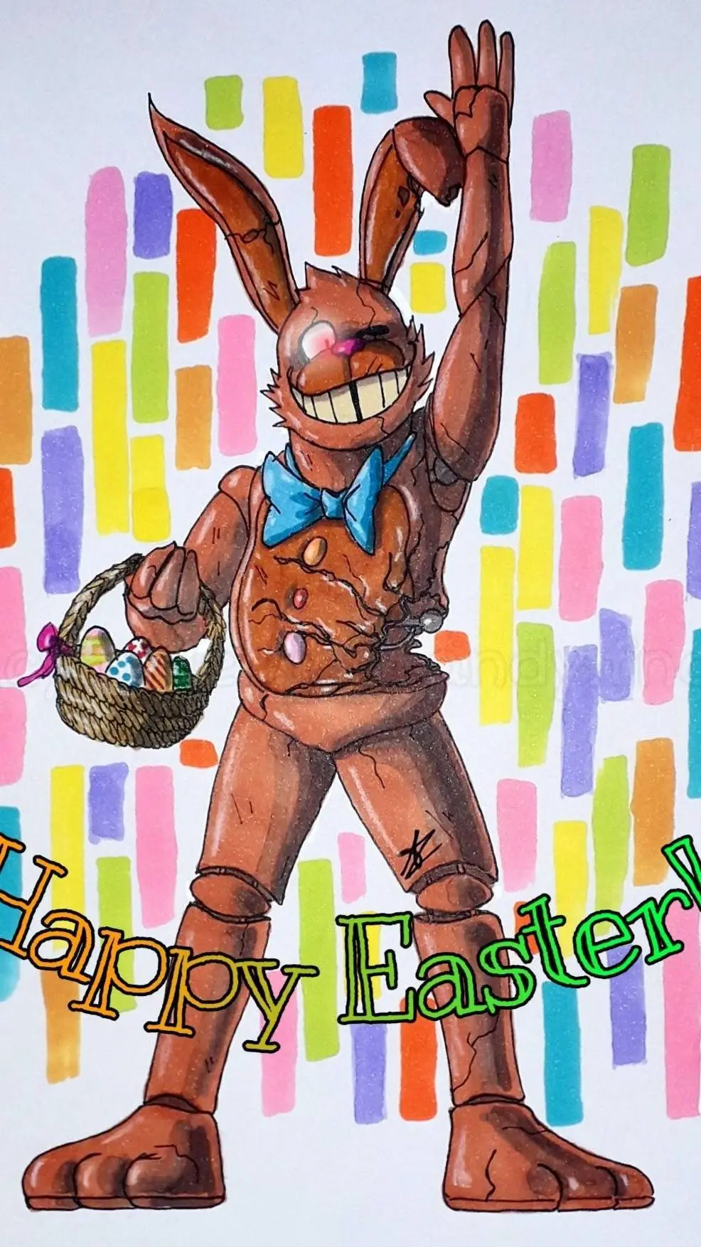 ai character: Easter Bunny background