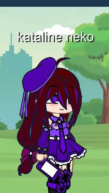 ai character: kataline neko background