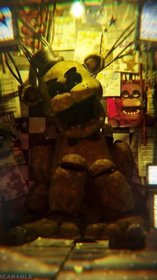 ai character: Golden Freddy background